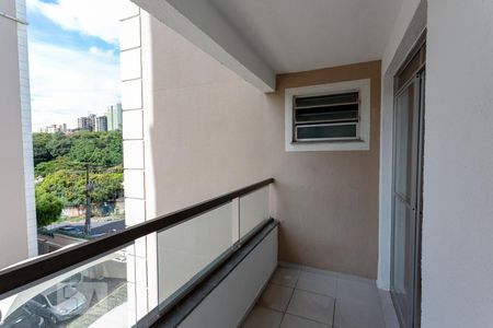Varanda da sala de apartamento à venda com 2 quartos, 59m² em Paquetá, Belo Horizonte