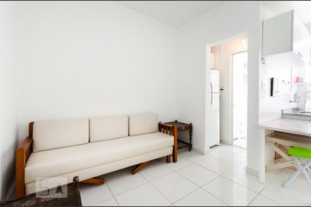 Sala de apartamento para alugar com 1 quarto, 45m² em Ponta da Praia, Santos