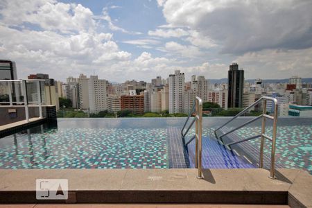 Studio para alugar com 34m², 1 quarto e 1 vagaPiscina