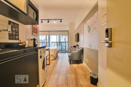 Sala de kitnet/studio à venda com 1 quarto, 28m² em República, São Paulo