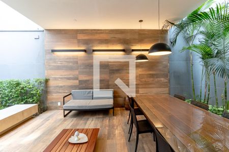 Studio para alugar com 26m², 1 quarto e sem vaga Studio para alugar com 26m², 1 quarto e sem vagaÁrea comum - Churrasqueira