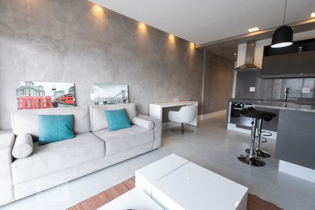 Sala de apartamento para alugar com 1 quarto, 67m² em Vila Nova Conceição, São Paulo