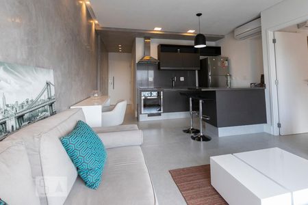 Sala de apartamento para alugar com 1 quarto, 67m² em Vila Nova Conceição, São Paulo