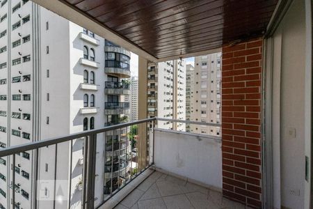 Varanda de apartamento à venda com 1 quarto, 43m² em Indianópolis, São Paulo