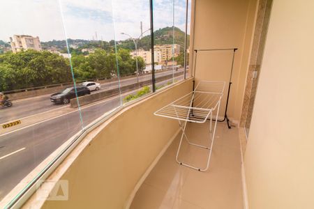 Varanda da Sala de apartamento para alugar com 2 quartos, 80m² em Praça da Bandeira, Rio de Janeiro