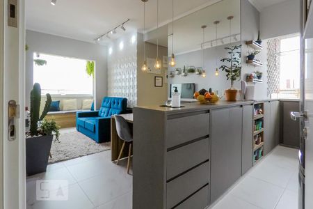 Sala/Cozinha de apartamento à venda com 2 quartos, 47m² em Parque Fongaro, São Paulo