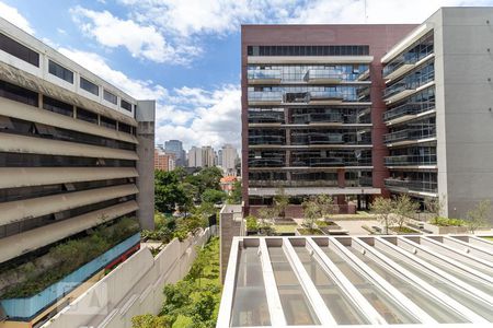Vista da varanda de kitnet/studio para alugar com 1 quarto, 32m² em Pinheiros, São Paulo