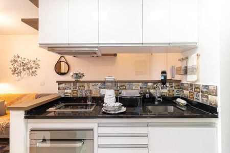 Cozinha de kitnet/studio à venda com 1 quarto, 32m² em Pinheiros, São Paulo