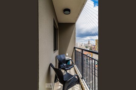 Varanda de kitnet/studio para alugar com 1 quarto, 26m² em Centro, São Paulo