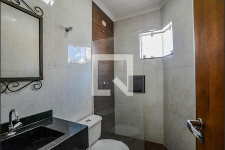 Banheiro da Suíte 1 de apartamento à venda com 3 quartos, 140m² em Vila Santa Teresa, Santo André