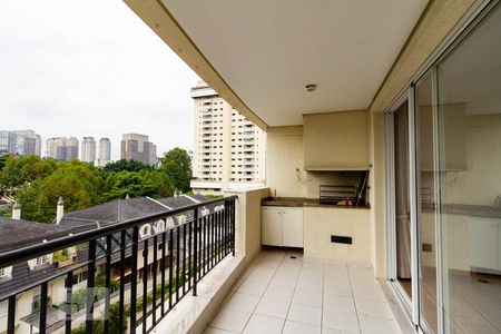 Varanda da Sala de apartamento para alugar com 3 quartos, 129m² em Real Parque, São Paulo