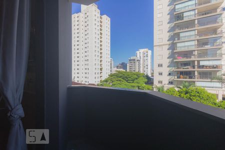 Sacada de apartamento à venda com 1 quarto, 40m² em Brooklin Paulista, São Paulo