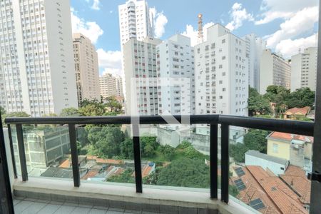 Sacada da Sala de apartamento para alugar com 1 quarto, 96m² em Bela Vista, São Paulo