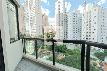 Sacada da Sala de apartamento para alugar com 1 quarto, 96m² em Bela Vista, São Paulo
