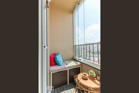 Varanda da Sala de apartamento à venda com 2 quartos, 52m² em Chácara Califórnia, São Paulo