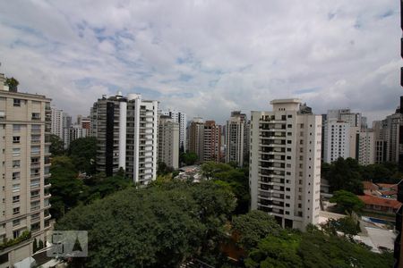 Vista Sala de apartamento para alugar com 3 quartos, 140m² em Moema, São Paulo