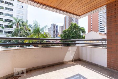 Varanda da Sala de apartamento à venda com 5 quartos, 240m² em Cambuí, Campinas