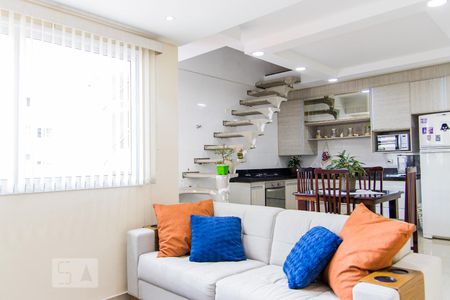 Sala de apartamento à venda com 2 quartos, 150m² em Vila Valparaiso, Santo André