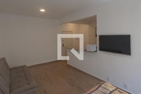 Quarto e Sala de kitnet/studio para alugar com 1 quarto, 31m² em Gonzaga, Santos