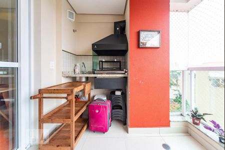 Varanda gourmet de apartamento à venda com 2 quartos, 79m² em Campestre, Santo André