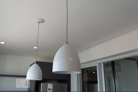 Varanda - Detalhe Iluminação de kitnet/studio para alugar com 1 quarto, 33m² em Brooklin, São Paulo