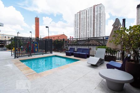 Área comum - piscina  de apartamento para alugar com 1 quarto, 38m² em Liberdade, São Paulo
