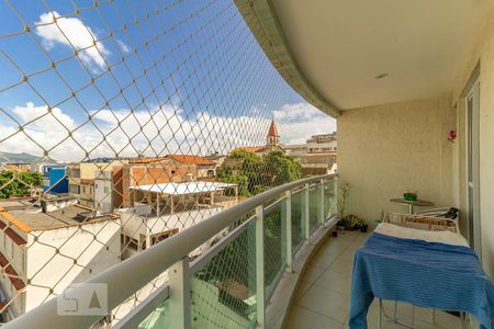 Varanda da Sala de apartamento à venda com 2 quartos, 66m² em Todos Os Santos, Rio de Janeiro