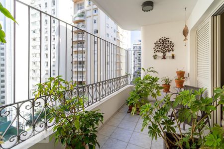 Varanda de apartamento à venda com 4 quartos, 190m² em Jardim Paulista, São Paulo