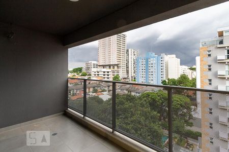 Varanda da Sala de apartamento à venda com 2 quartos, 57m² em Pinheiros, São Paulo