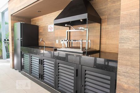 Churrasqueira de kitnet/studio para alugar com 1 quarto, 27m² em Liberdade, São Paulo