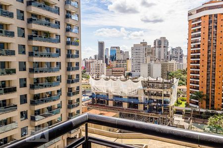 Varanda de apartamento à venda com 1 quarto, 35m² em Vila Nova Conceição, São Paulo