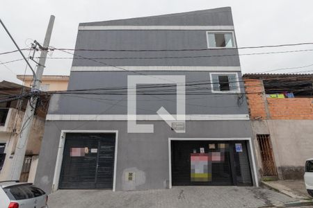 Fachada+Placa de apartamento para alugar com 1 quarto, 30m² em Parque Císper, São Paulo