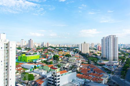 Vista da Sala de apartamento à venda com 2 quartos, 60m² em Vila Alzira, Santo André