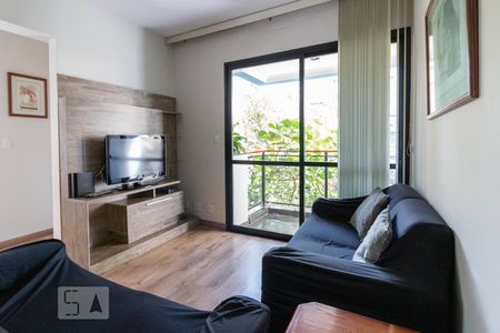 Sala de Estar de apartamento à venda com 2 quartos, 60m² em Pinheiros, São Paulo