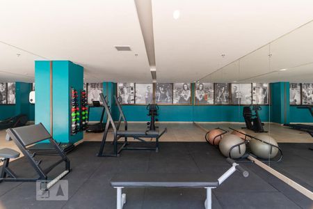 Apartamento para alugar com 26m², 1 quarto e 1 vaga Apartamento para alugar com 26m², 1 quarto e 1 vagaAcademia