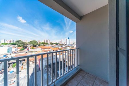 Varanda da Sala de apartamento à venda com 2 quartos, 65m² em Vila Vilma, Santo André