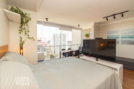 Suite - Sala  de kitnet/studio para alugar com 1 quarto, 35m² em Real Parque, São Paulo