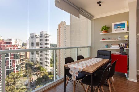 Sacada de kitnet/studio para alugar com 1 quarto, 35m² em Real Parque, São Paulo