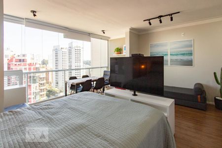 Suite - Sala  de kitnet/studio para alugar com 1 quarto, 35m² em Real Parque, São Paulo
