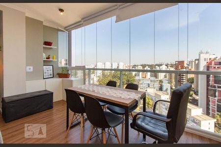 Sacada de kitnet/studio para alugar com 1 quarto, 35m² em Real Parque, São Paulo