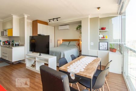 Suite - Sala  de kitnet/studio para alugar com 1 quarto, 35m² em Real Parque, São Paulo
