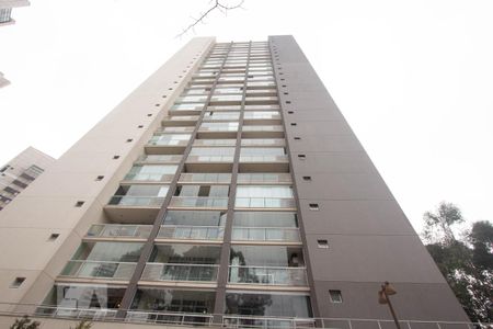 Fachada do bloco de kitnet/studio para alugar com 1 quarto, 35m² em Real Parque, São Paulo