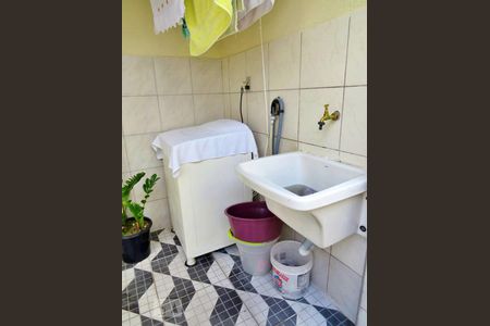 Casa à venda com 60m², 2 quartos e sem vagaDetalhe da area de serviço