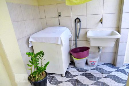 Casa à venda com 60m², 2 quartos e sem vagaDetalhe da area de serviço