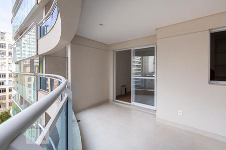 Sacada da Sala de apartamento para alugar com 1 quarto, 50m² em República, São Paulo