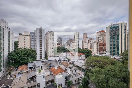 Sala - Vista de apartamento para alugar com 3 quartos, 115m² em Cerqueira César, São Paulo