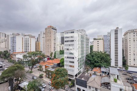 Sala - Vista de apartamento para alugar com 3 quartos, 115m² em Cerqueira César, São Paulo