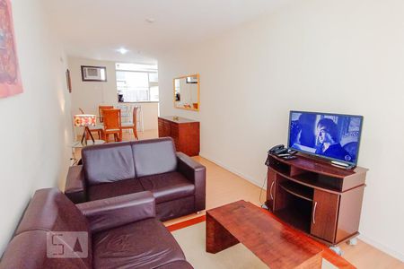 Sala de Estar de apartamento para alugar com 1 quarto, 64m² em Flamengo, Rio de Janeiro