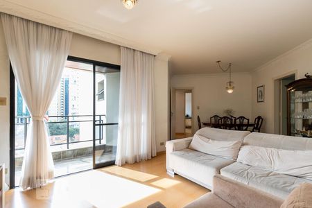 Sala de apartamento para alugar com 3 quartos, 112m² em Indianópolis, São Paulo