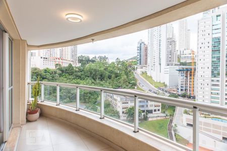 Varanda de apartamento para alugar com 3 quartos, 104m² em Vila da Serra, Nova Lima